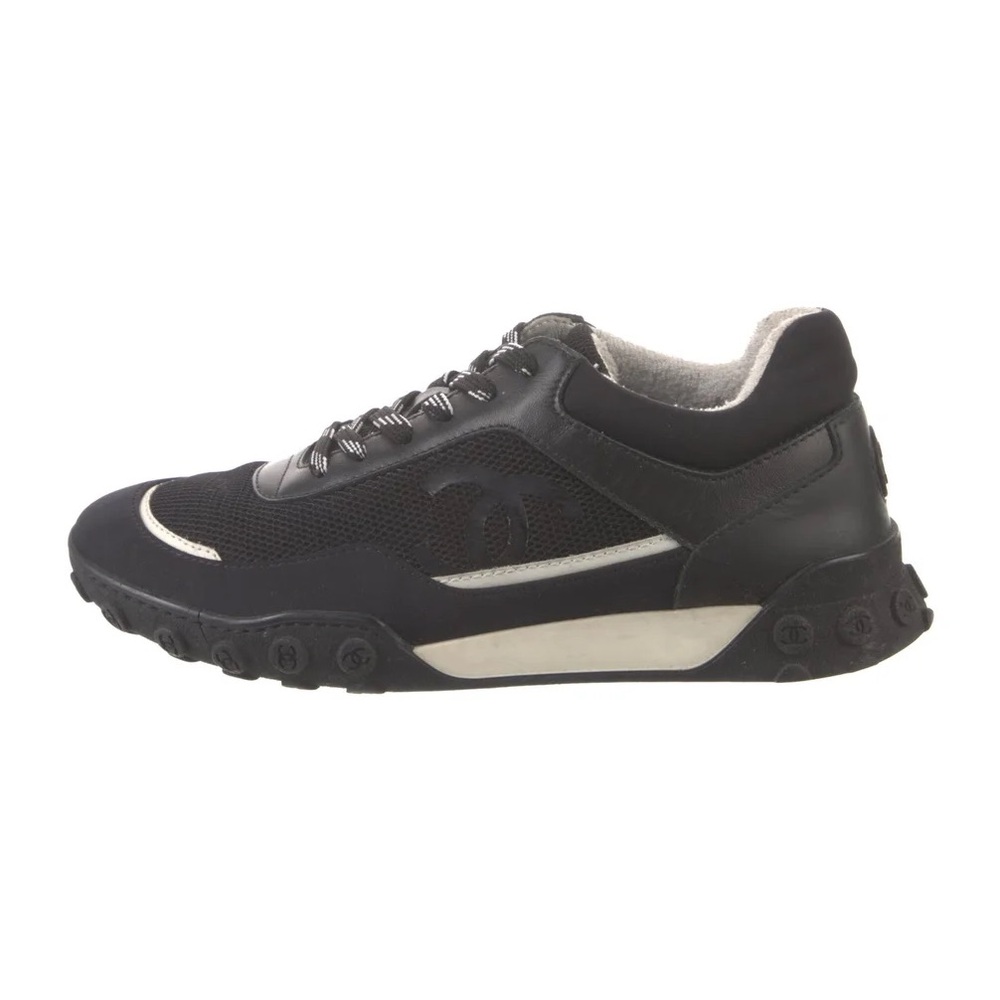 CHANEL Black and White Sneakers
